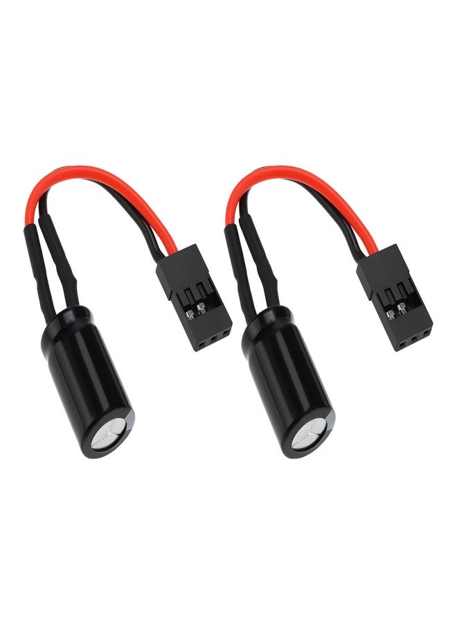 كريت آيديا مكثف طاقة Create Idea عدد 2، سعة 4700 ميكروفاراد، 25 فولت، طراز SAV-PC-01، مع موصل ثلاثي الأطراف، مناسب لمحرك سيرفو نموذج التحكم عن بعد - Image 1